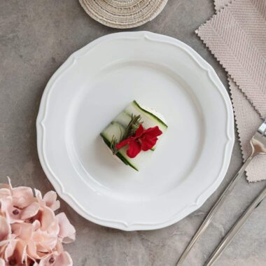  Classical white ceramic platter dinner plates for weddings