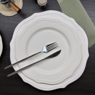  Classical white ceramic platter dinner plates for weddings
