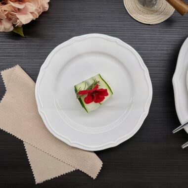 Classical white ceramic platter dinner plates for weddings