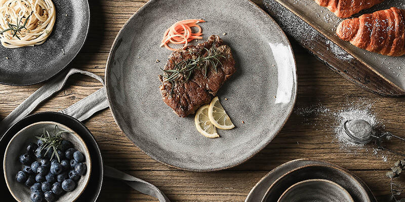 Creative retro ceramic dinnerware set