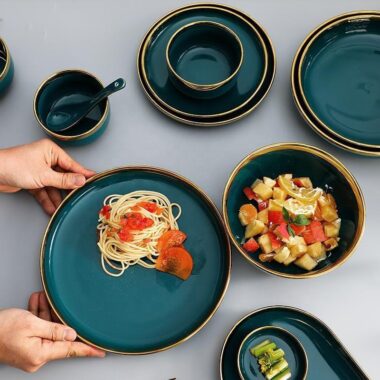 Creative Ceramic Tableware Set with Plates 