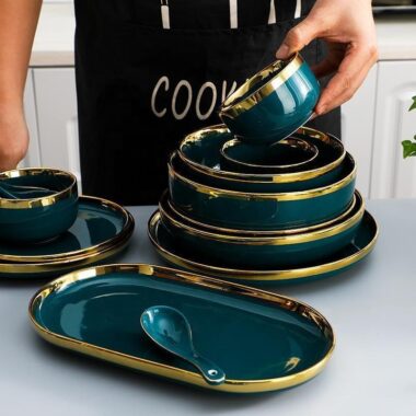Creative Ceramic Tableware Set with Plates 