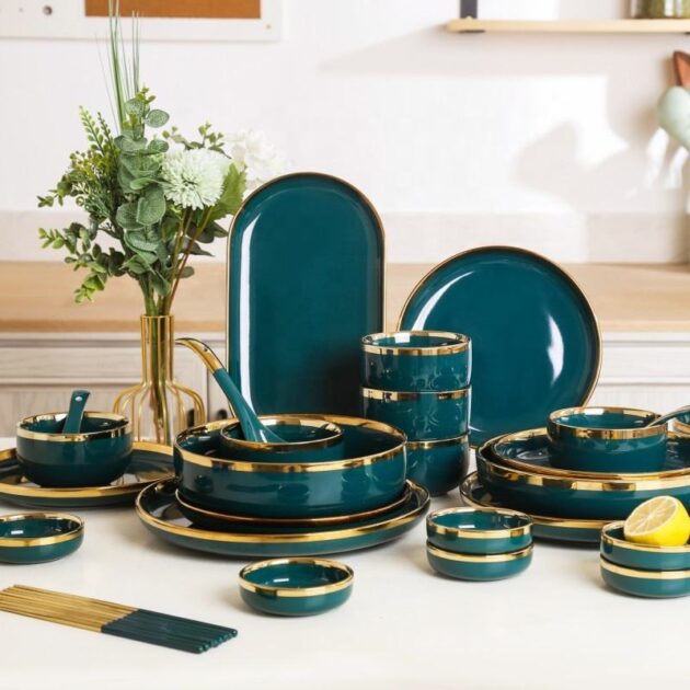 Creative Ceramic Tableware Set with Plates