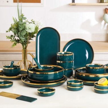 Creative Ceramic Tableware Set with Plates 