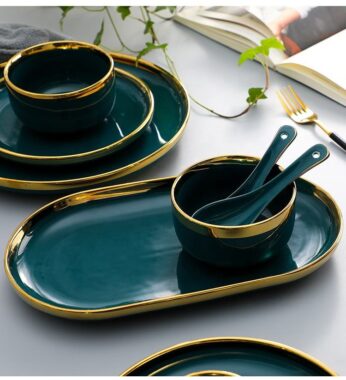 Creative Ceramic Tableware Set with Plates 