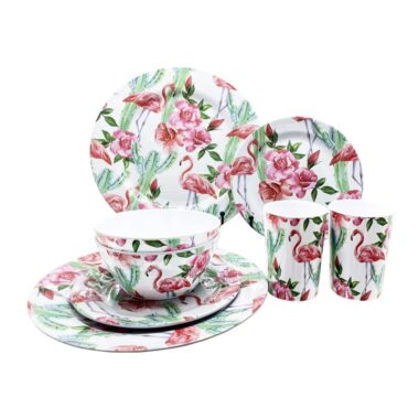 Custom Logo Melamine Dinnerware Set - Plates & Bowls