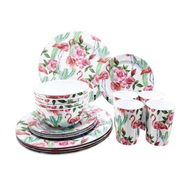 Custom Logo Melamine Dinnerware Set - Plates & Bowls
