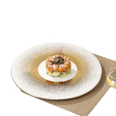 Elegant French-style ceramic dinner plates for home use