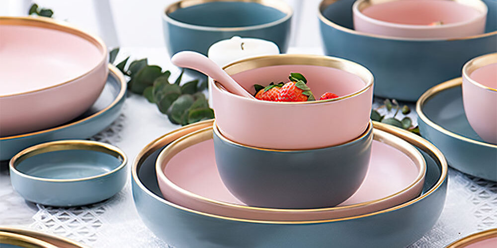 High-End Porcelain Melamine Dinnerware Set