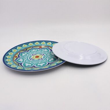 Elegant round melamine wedding dinner plates 11 inch