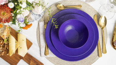 Luxury Mandala Purple Melamine Dinnerware 