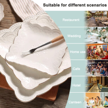 Custom Bone China Dinnerware Set with Gold Rim