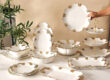 Ceramic Gold Rim Wedding Dinnerware Set