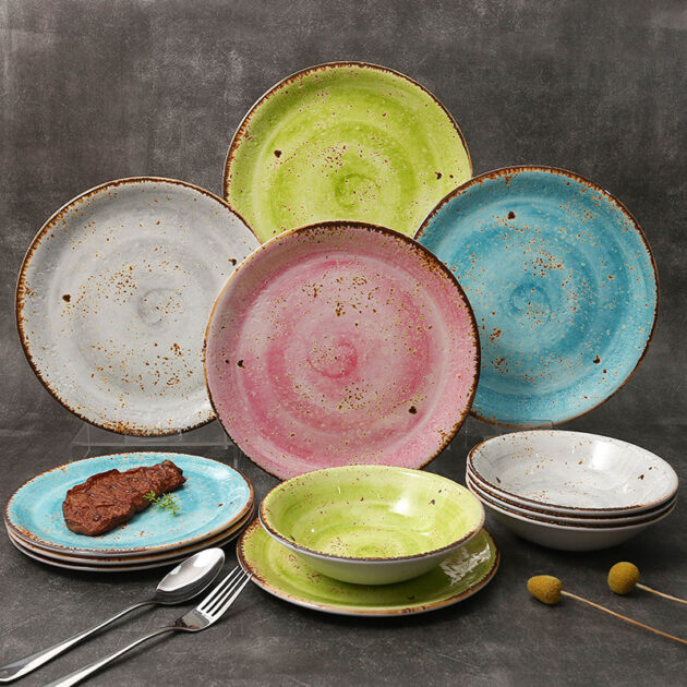 Nordic Melamine Salad Sashimi Plate for Restaurant