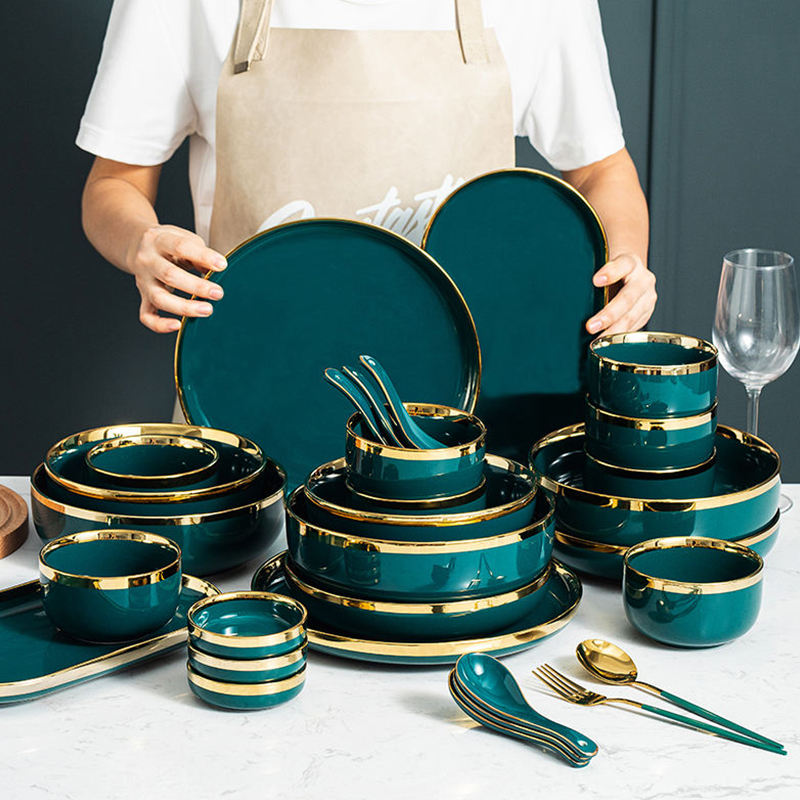 Modern Japanese Style Ceramic Dinnerware Set