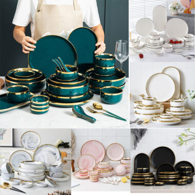 Modern Japanese Style Ceramic Dinnerware Set