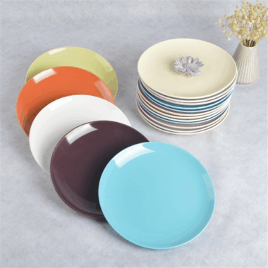 Wholesale Custom Logo Ceramic Dinner Plates – Elegant Porcelain Dessert Charger