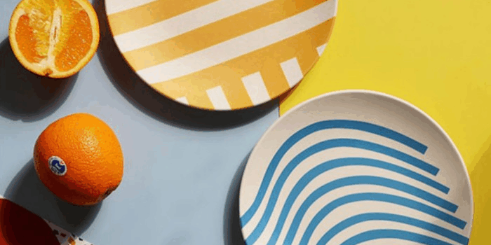 Wholesale Luxury Bamboo Fiber Melamine Plates