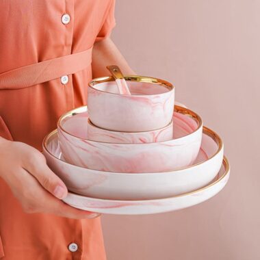 Porcelain Dinnerware Set for 6 People