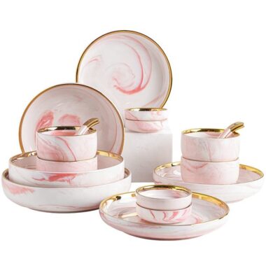 Porcelain Dinnerware Set for 6 People