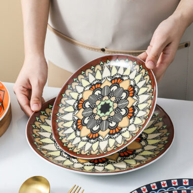 Nordic Bohemian Porcelain Plates