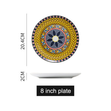 Nordic Bohemian Porcelain Plates