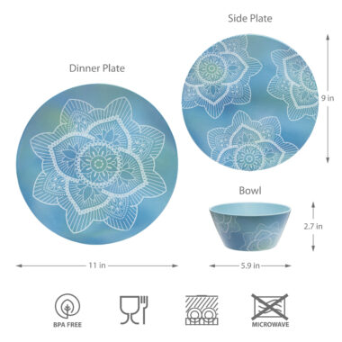 Custom Pattern Melamine Set