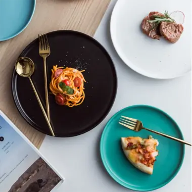 Porcelain Nordic Matte Dinner Plates