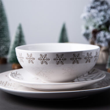 Snowflake Ceramic Dinnerware Set
