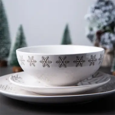 Snowflake Ceramic Dinnerware Set