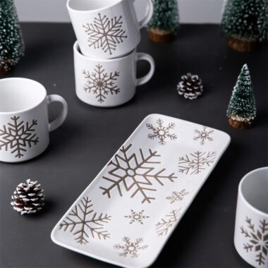 Snowflake Ceramic Dinnerware Set