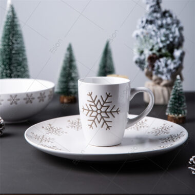 Snowflake Ceramic Dinnerware Set